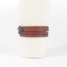 Double Wrap - The Leather Word Bracelet™  Jeremiah 17:7