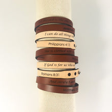 Double Wrap - The Leather Word Bracelet™  Jeremiah 17:7