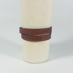 Double Wrap - The Leather Word Bracelet™  Jeremiah 17:7