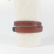 Double Wrap - The Leather Word Bracelet™  Proverbs 31:5