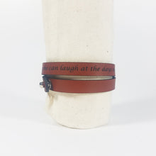 Double Wrap - The Leather Word Bracelet™  Proverbs 31:5