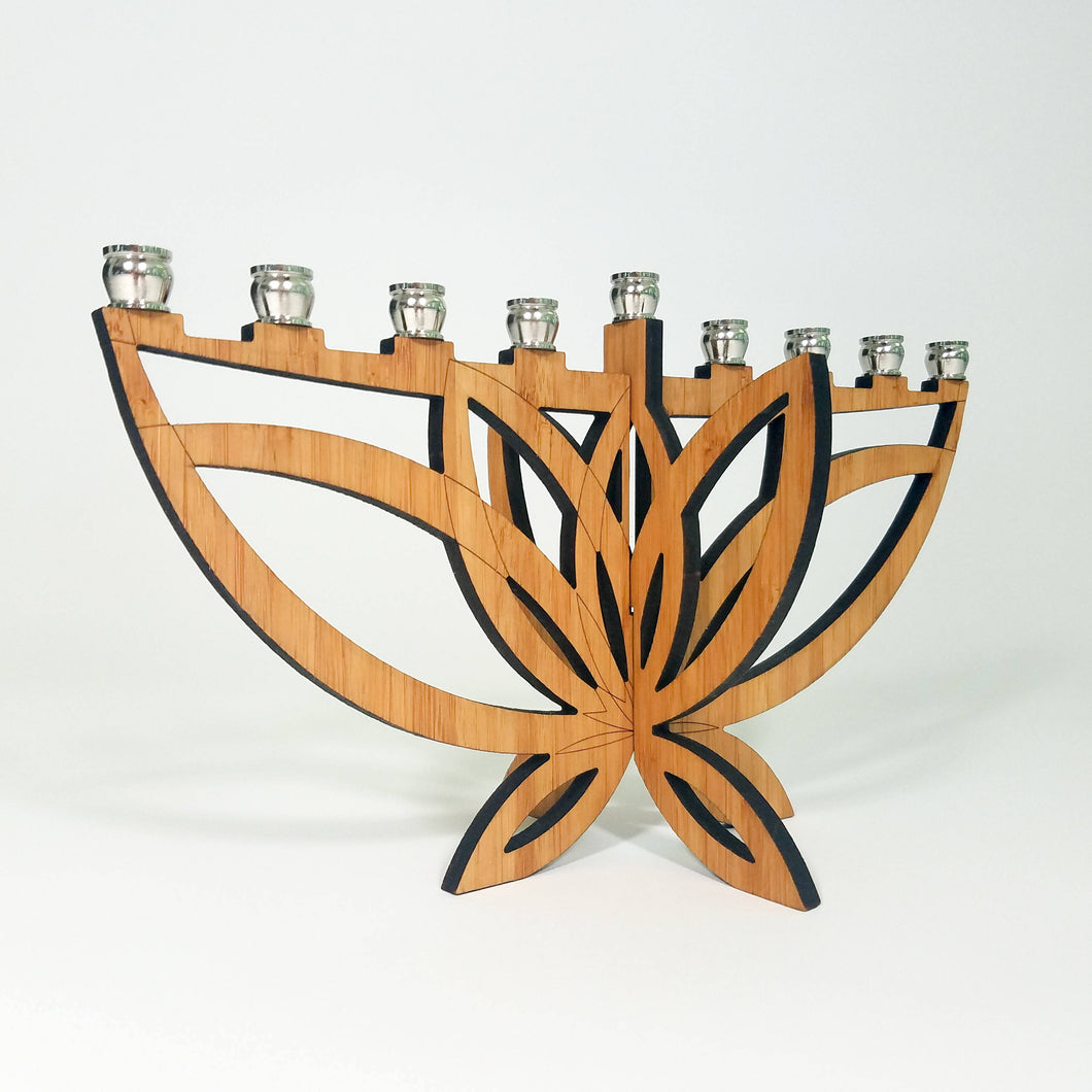 Mini Lotus Flower Menorah