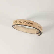 Single Wrap - Leather Word Bracelet™  Matt 28:20