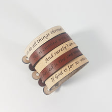 Single Wrap - Leather Word Bracelet™  Matt 28:20