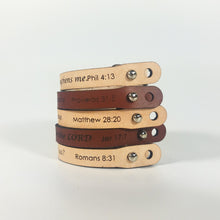 Single Wrap - Leather Word Bracelet™  Matt 28:20