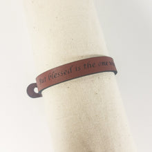 Single Wrap - The Leather Word Bracelet™  Jeremiah 17:7