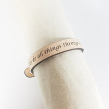 Single Wrap - The Leather Word Bracelet™  Philippians 4:13