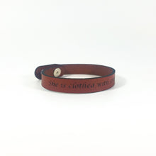 Single Wrap - The Leather Word Bracelet™  Proverbs 31:5