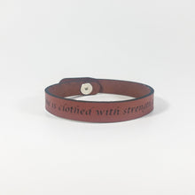 Single Wrap - The Leather Word Bracelet™  Proverbs 31:5