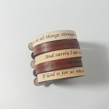 Single Wrap - The Leather Word Bracelet™  Proverbs 31:5