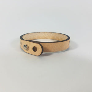 Custom Text Leather WordBracelet  Single wrap